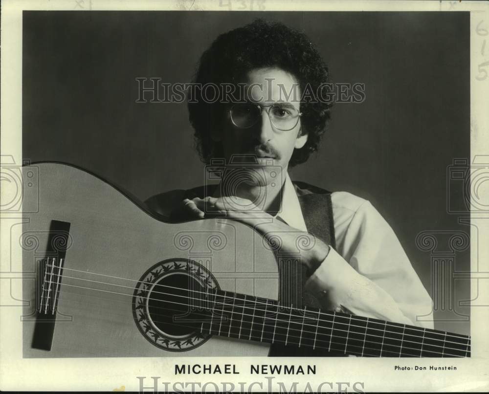 1981 Press Photo Michael Newman, guitarist and musician - Historic Images