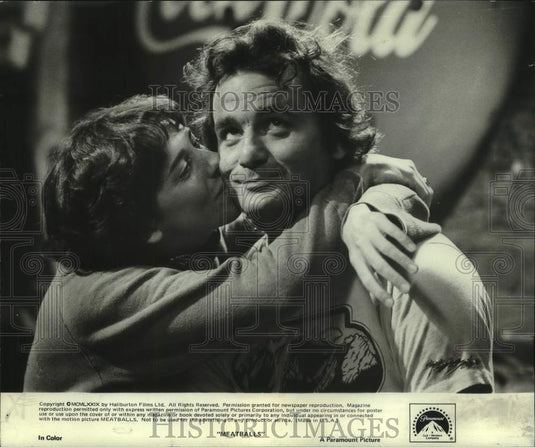 1979 Press Photo Bill Murray and Kate Lynch, "Meatballs" co-actors - Historic Images