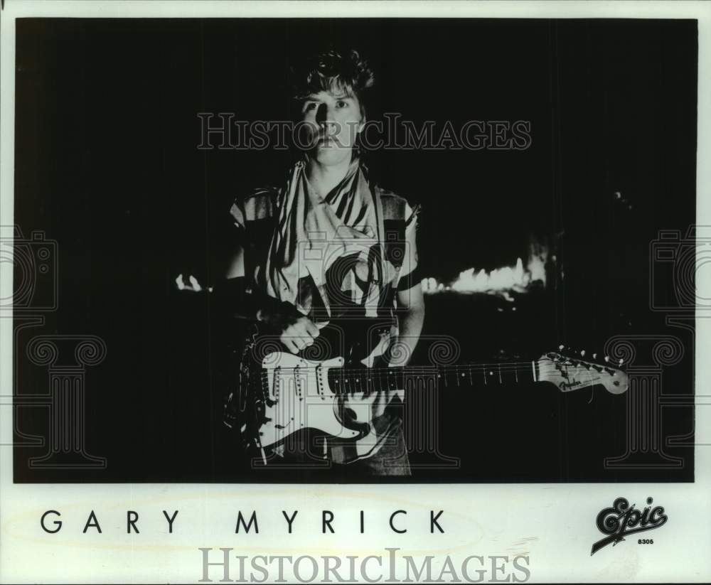 1983 Press Photo Gary Myrick, roots rock singer, songwriter and guitarist. - Historic Images