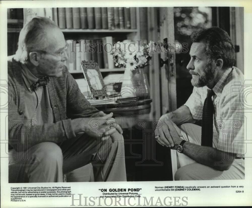 1981 Henry Fonda and Dabney Coleman star in &quot;On Golden Pond&quot; - Historic Images