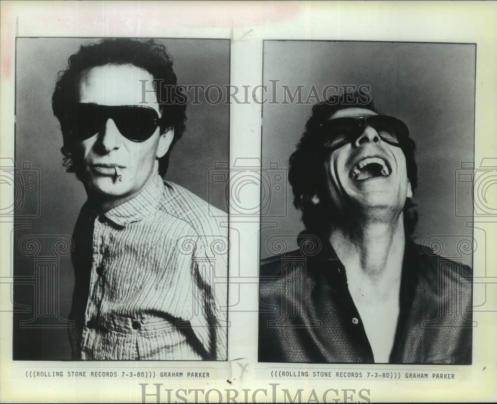 1980 Press Photo Graham Parker, Singer in composite - nop66173-Historic Images