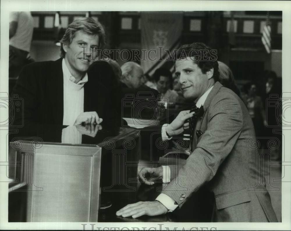 1983 Press Photo Marshall Colt and Ben Murphy co-star in &quot;Lottery&quot; - nop66190-Historic Images