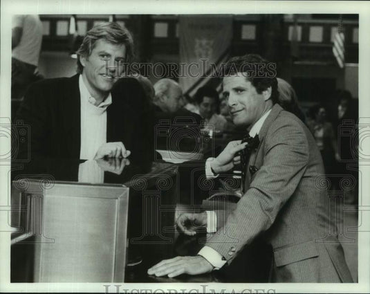 1983 Press Photo Marshall Colt and Ben Murphy co-star in "Lottery" - nop66190-Historic Images