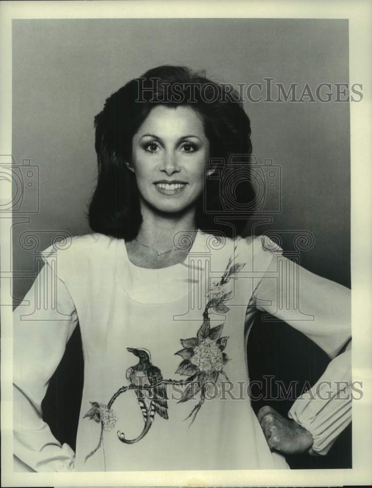 1977 Press Photo Actress Stefanie Powers in &quot;The Feather and Father Gang&quot; on ABC-Historic Images