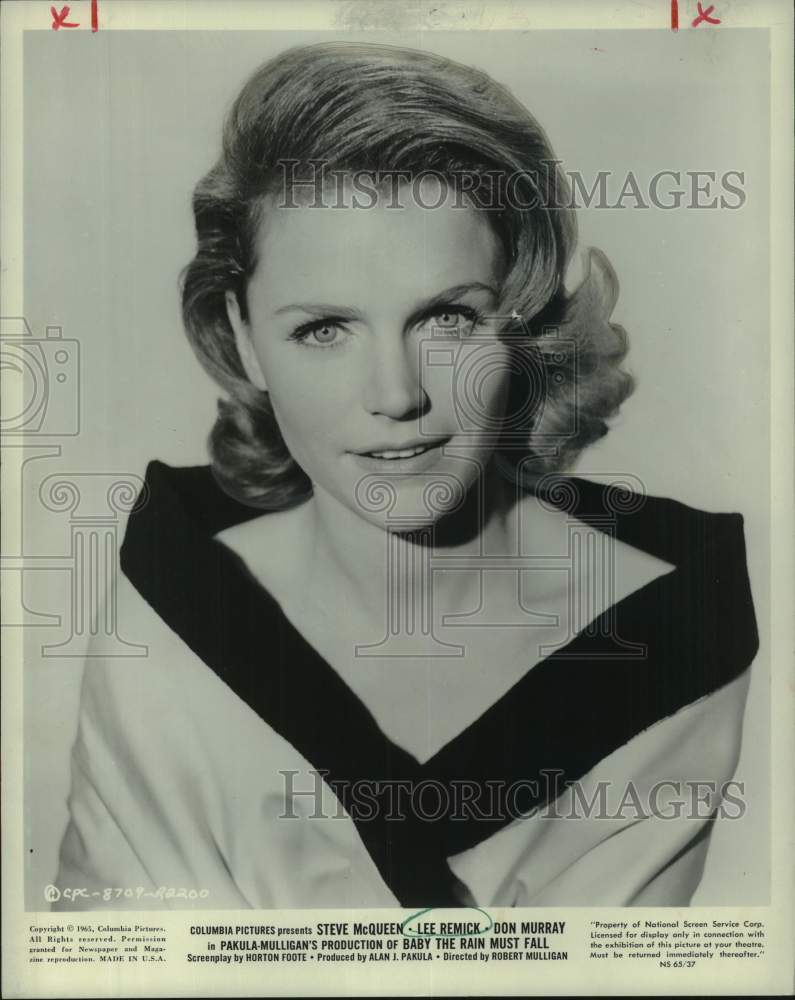 1965 Lee Remick in Columbia Pictures&#39; &quot;Baby The Rain Must Fall&quot; - Historic Images