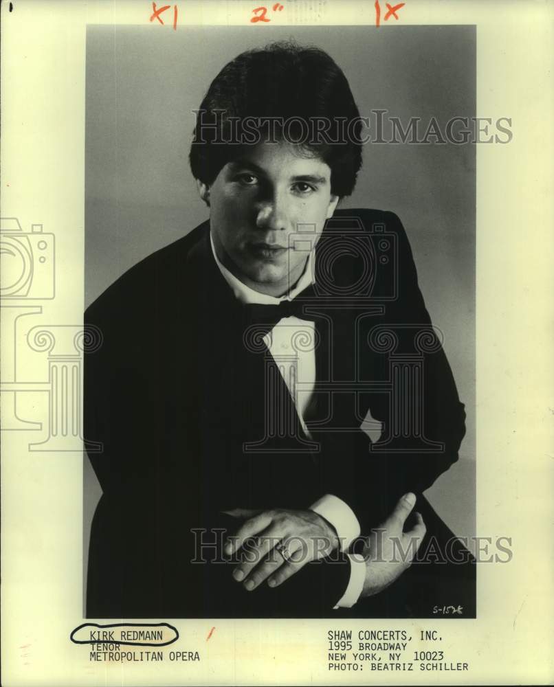 1987 Metropolitan Opera tenor Kirk Redmann - Historic Images