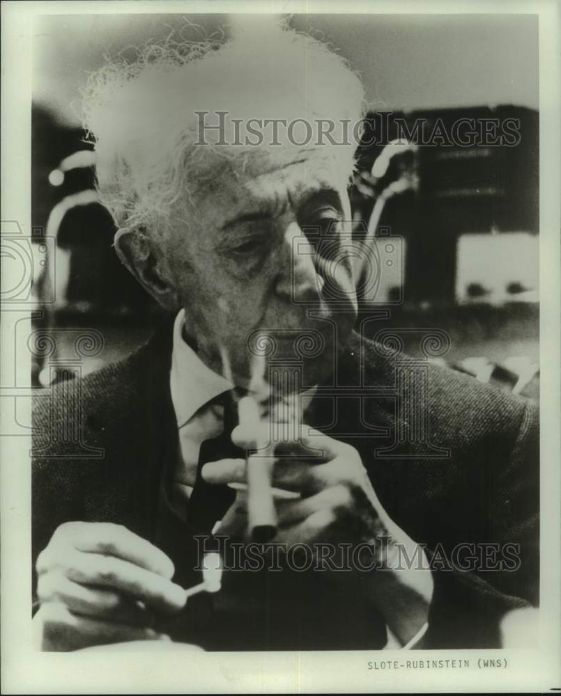 1976 Press Photo Pianist Arthur Rubinstein - nop68020-Historic Images