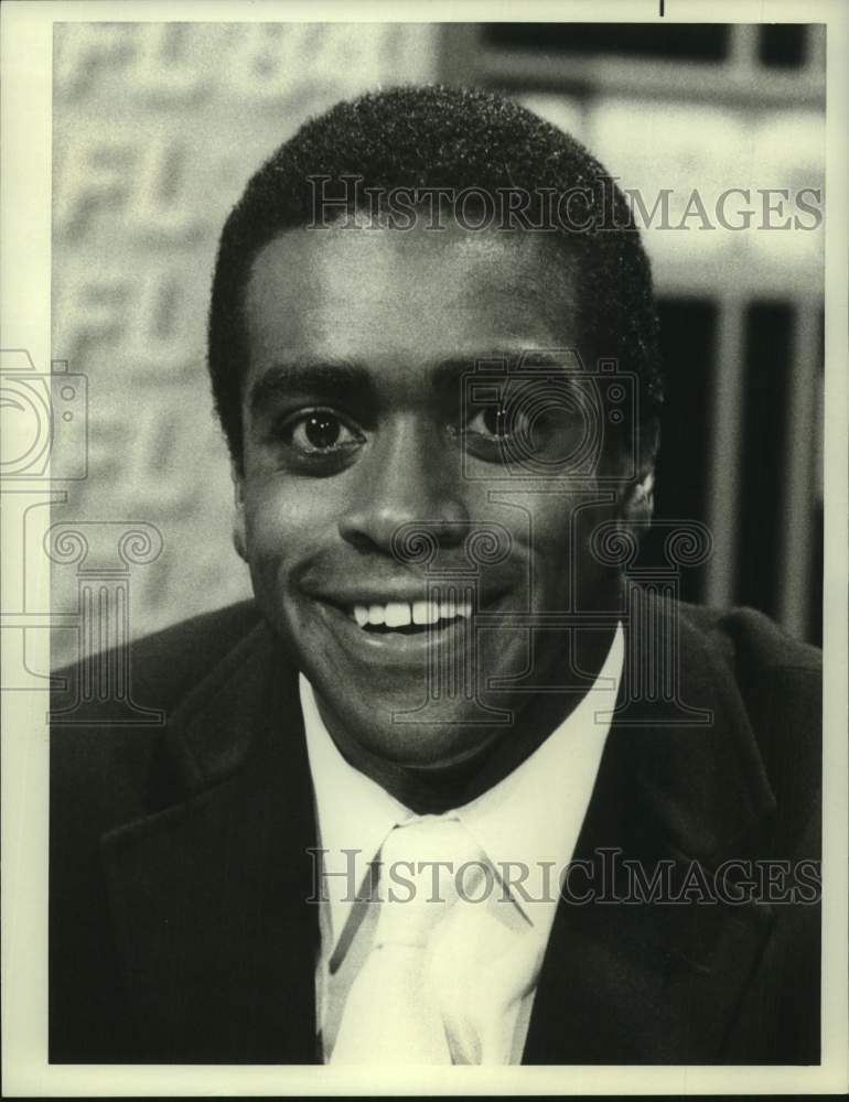 1985 Press Photo Ahmad Rashad, NBC Sports - nop68046 - Historic Images
