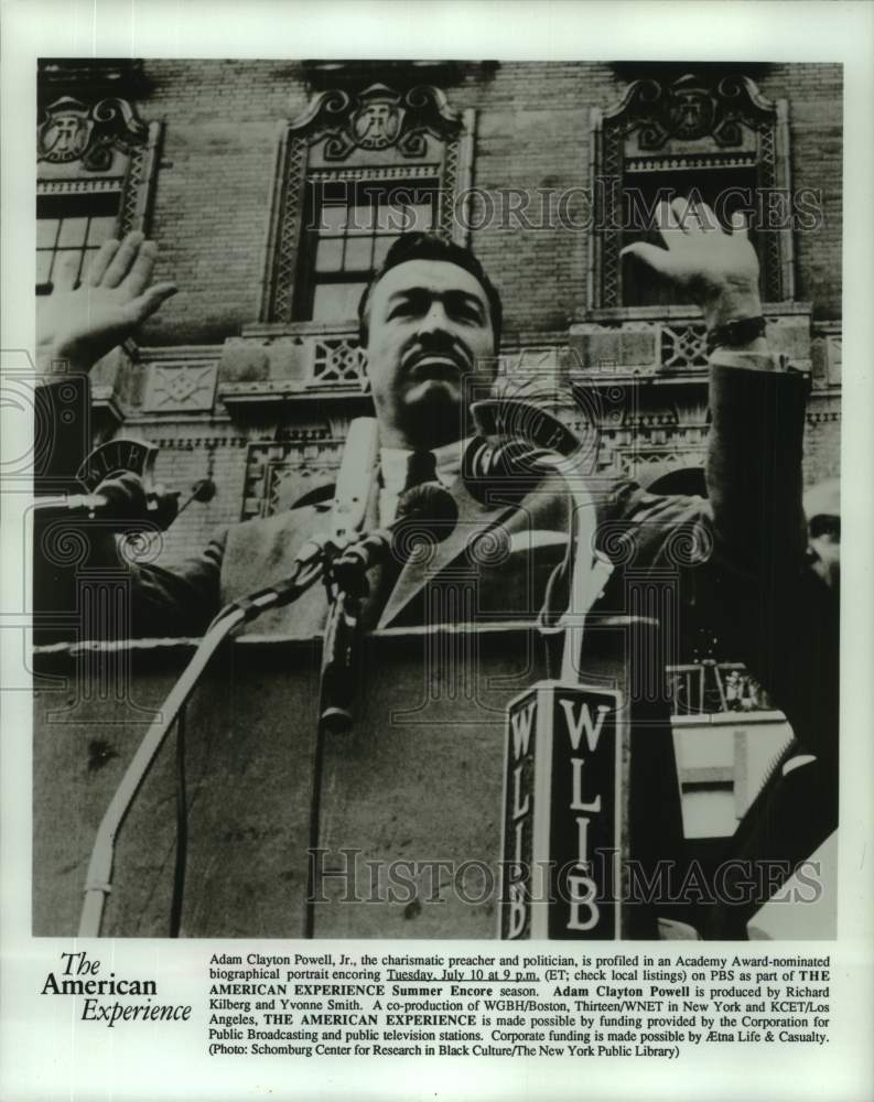 1990 Adam Clayton Powell, Jr. profiled in PBS' "Adam Clayton Powell" - Historic Images