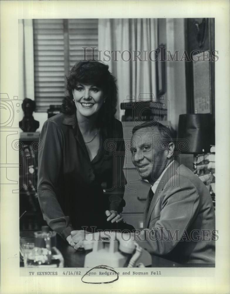 1982 Press Photo Actors Lynn Redgrave and Normal Fell - nop68637-Historic Images