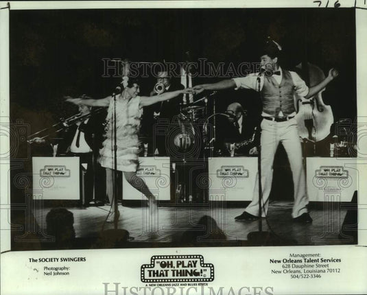 1983 Press Photo The Society swingers in "Oh, Play That Thing!" in New Orleans-Historic Images