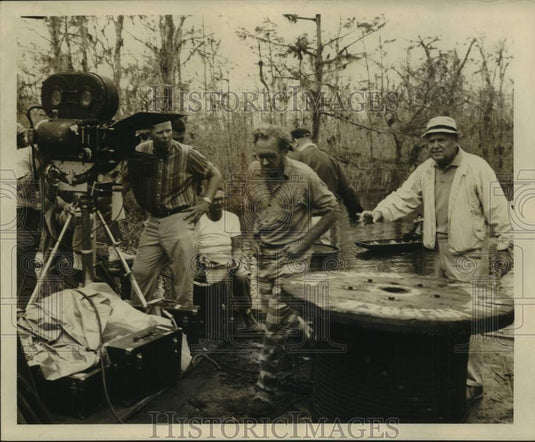 1965 Press Photo South of Baton Rouge, Louisiana, filming "Nevada Smith"-Historic Images