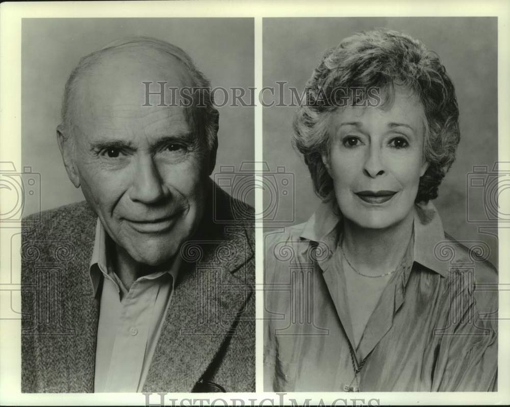 1988 John Randolph and Eileen Heckart on Mary Tyler Moore, on CBS. - Historic Images