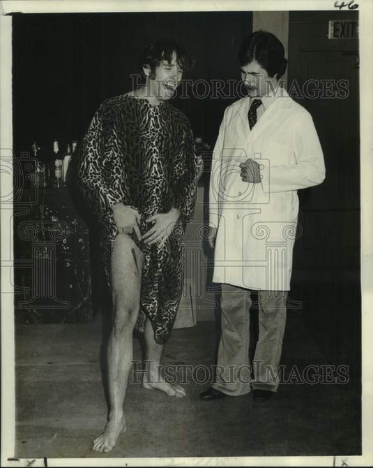 1979 Chip Wheat & Ralph Glickman in "What the Butler Saw" at Tulane. - Historic Images