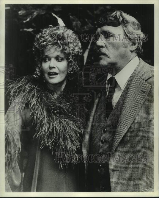 1980 Press Photo Janis Paige and Howard Duff in "Valentine Magic on Love Island"-Historic Images