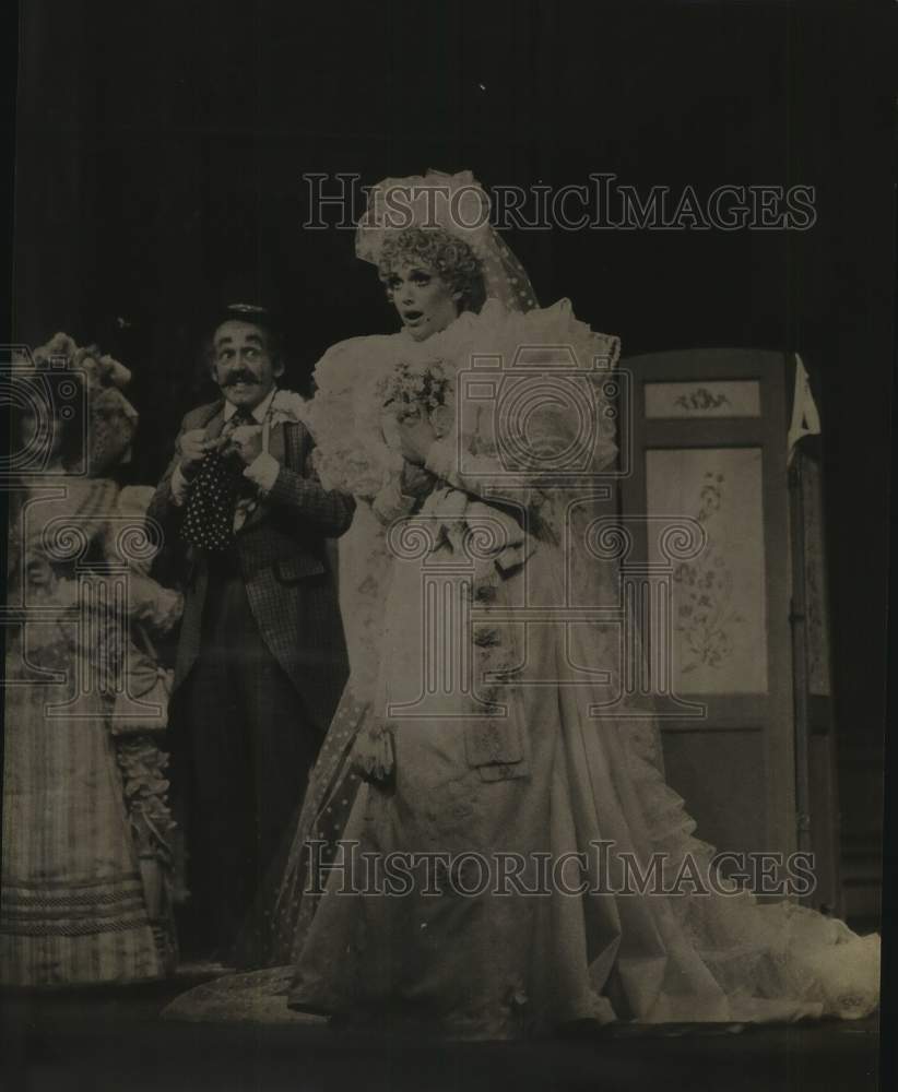 1977 Press Photo Ashley Putnam and Claude Corbeil in The Italian Straw Hat.-Historic Images