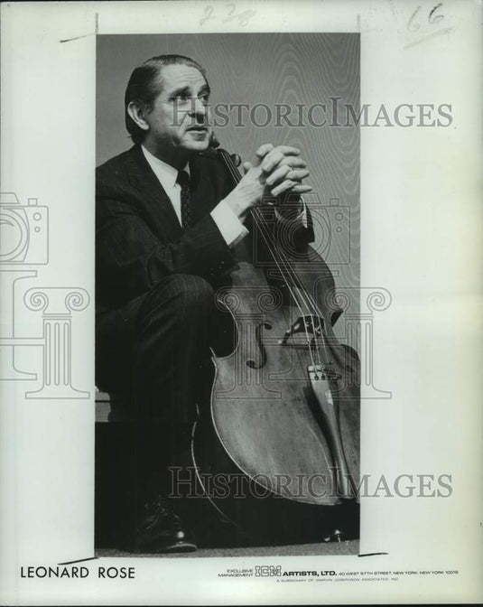 1981 Press Photo Cellist Leonard Rose - nop72615-Historic Images