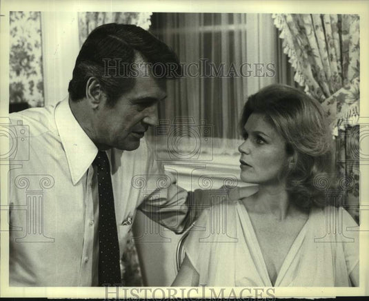1978 Press Photo Actors Rock Hudson, Lee Remick in "Wheels" on NBC Television-Historic Images