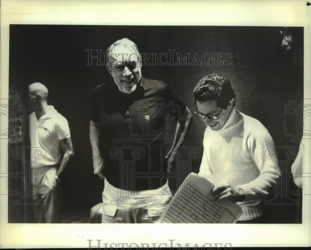 1983 Press Photo Original recording cast of &quot;Zorba&quot; musical - nop74257-Historic Images