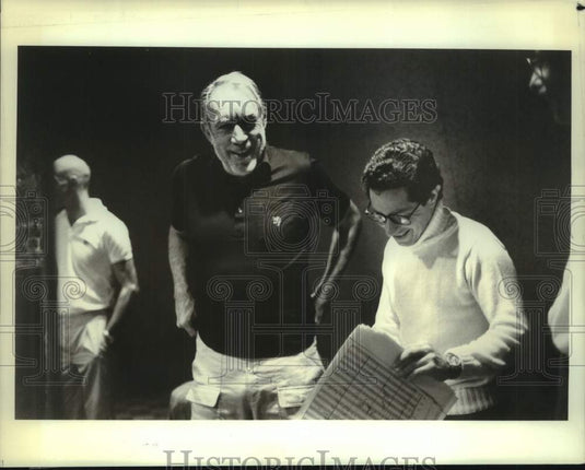 1983 Press Photo Original recording cast of "Zorba" musical - nop74257-Historic Images