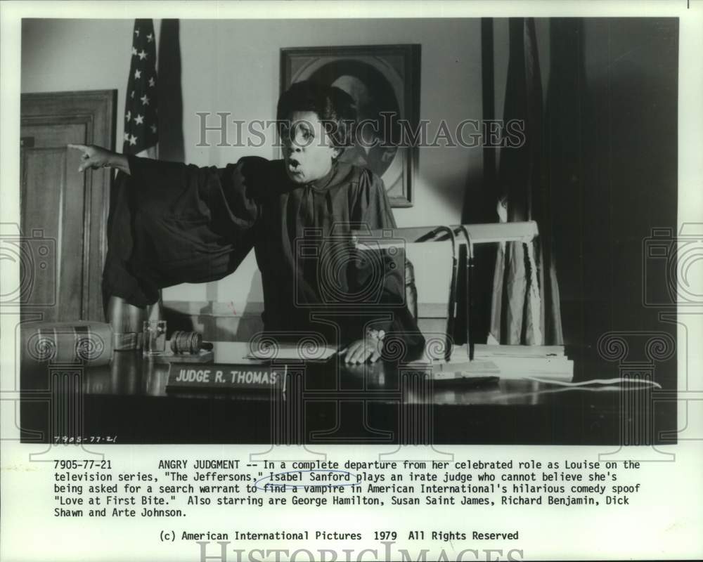 1979 Press Photo Isabel Sanford stars in television series &quot;Love at First Bite&quot;-Historic Images