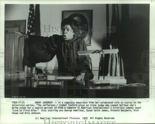 1979 Press Photo Isabel Sanford stars in television series "Love at First Bite"-Historic Images