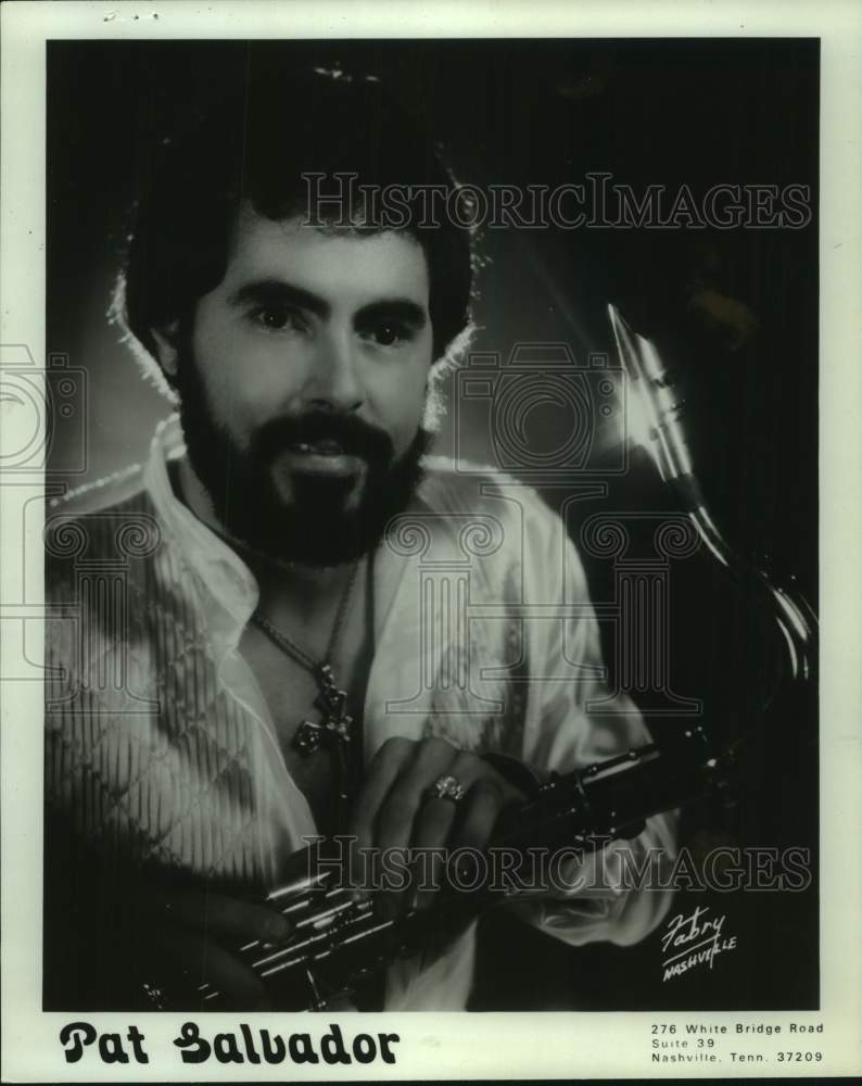 1982 Press Photo Pat Salvador, New Orleans saxophonist and music promoter-Historic Images