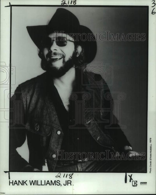 1979 Press Photo Curb Records recording artist Hank Williams, Jr. - nop78434-Historic Images