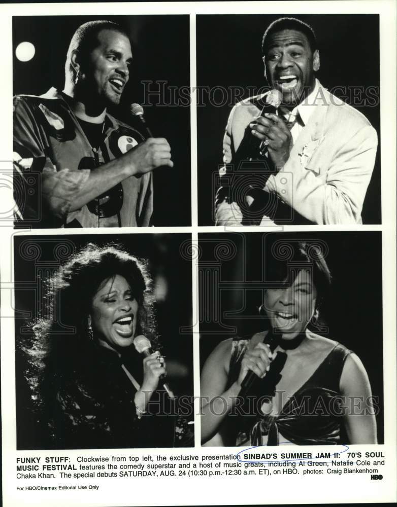 Performers in &quot;Sinbad&#39;s Summer Jam II: 70&#39;s Soul Music Festival&quot; - Historic Images