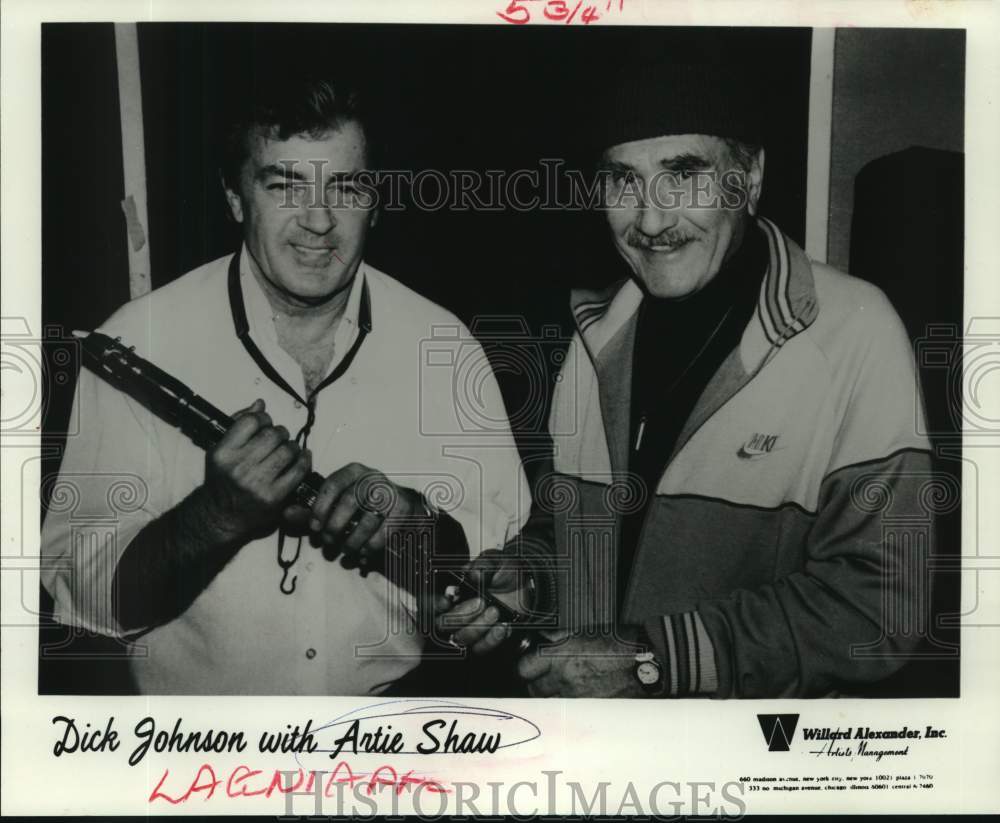 1985 Dick Johnson with Artie Shaw - Historic Images