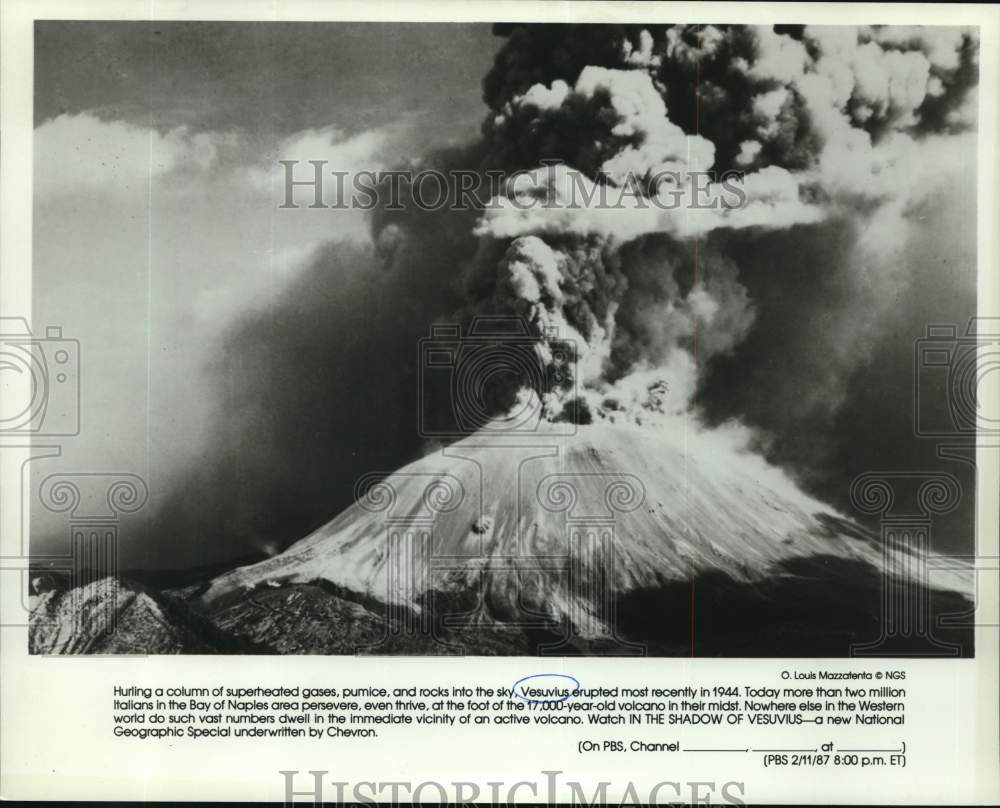 1987 Volcano in &quot;In The Shadow of Vesuvius&quot; - Historic Images