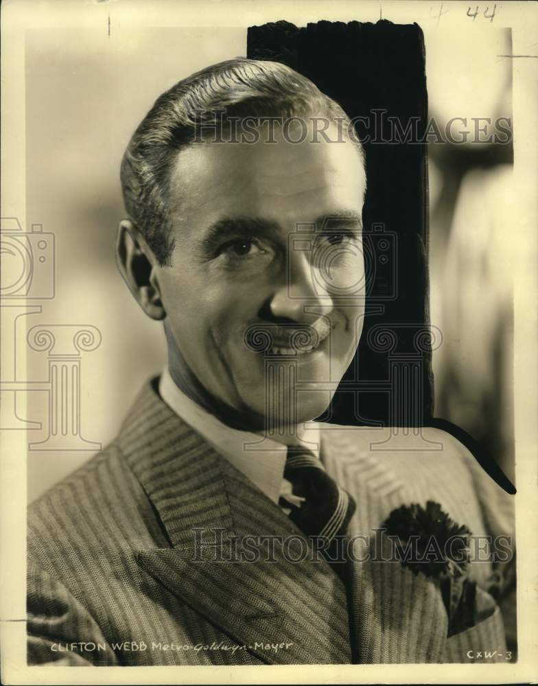 1950 Press Photo Actor Clifton Webb - nop81127 - Historic Images