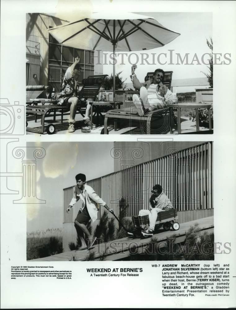 1989 "Weekend at Bernie's" Movie Scenes - Historic Images