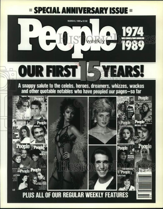 1989 People Magazine 15th Anniversary Cover - Historic Images