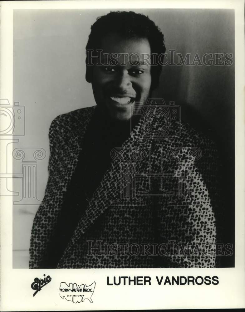 1986 Singer Luther Vandross - Historic Images