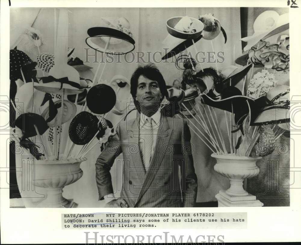 1982 David Shilling Decorating with Hats - Historic Images