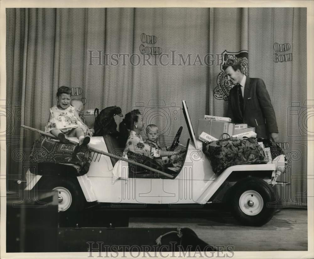 Herb Shriner &amp; Family on &quot;Two for the Money&quot; CBS Show - Historic Images