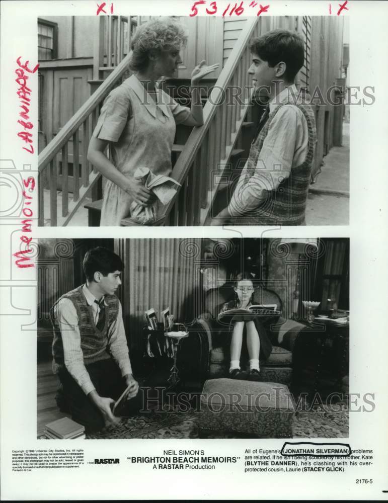 1986 Press Photo "Brighton Beach Memoirs" Movie Scene - nop85859- Historic Images