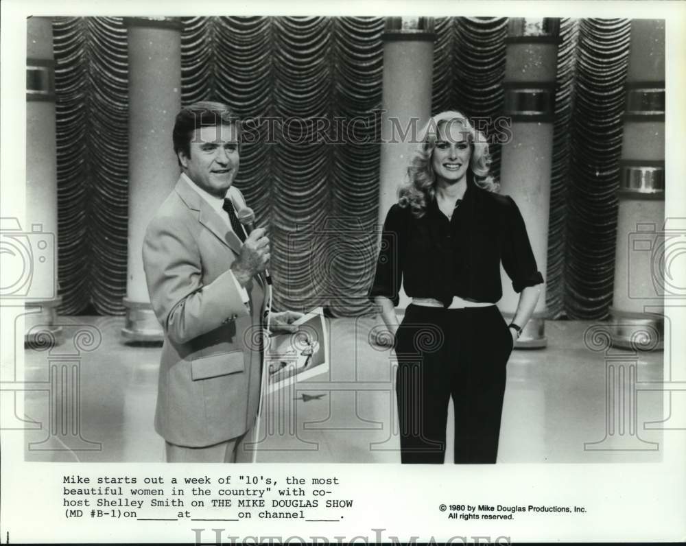 1980 Mike Douglas with Shelley Smith on The Mike Douglas Show - Historic Images