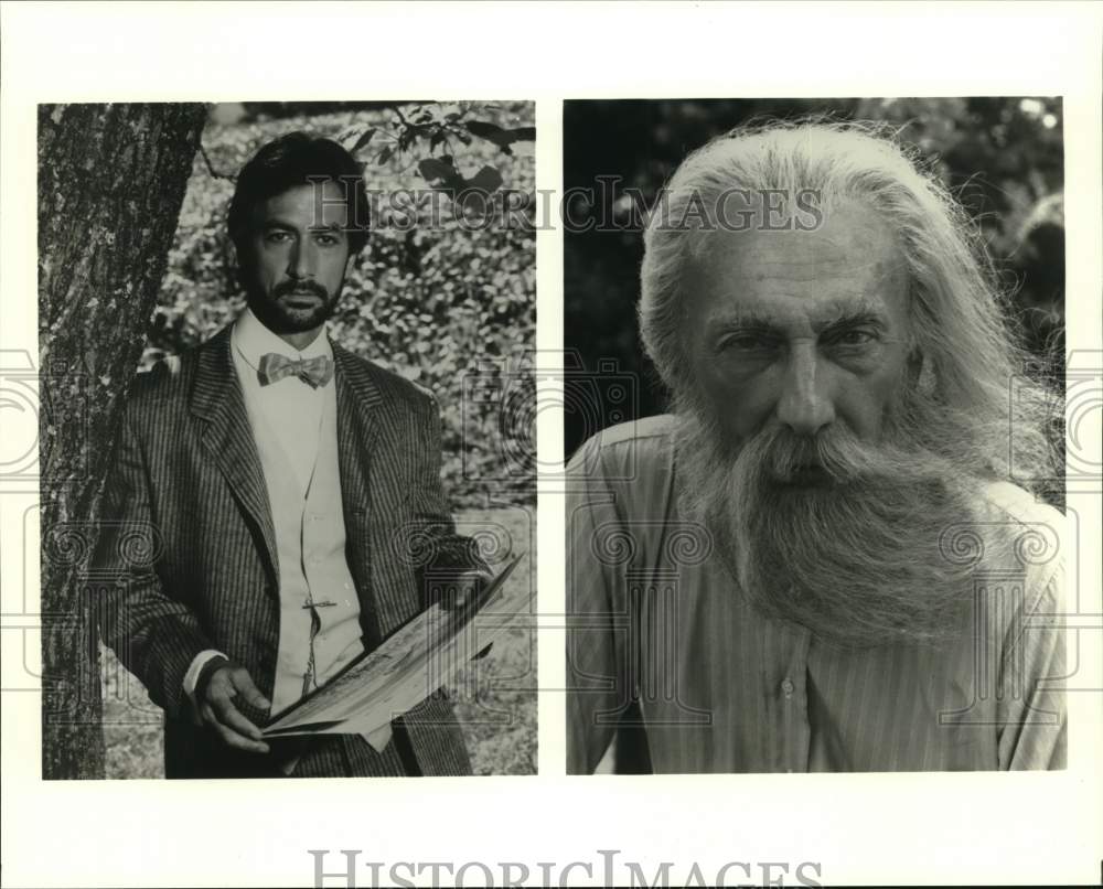 1992 David Strathairn and Tom Aldredge, actors in "O Pioneers!" - Historic Images