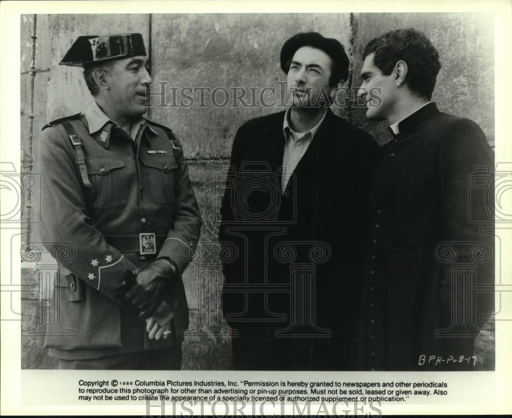 1990 Anthony Quinn with his co-actors in &quot;Behold A Pale Horse&quot; - Historic Images