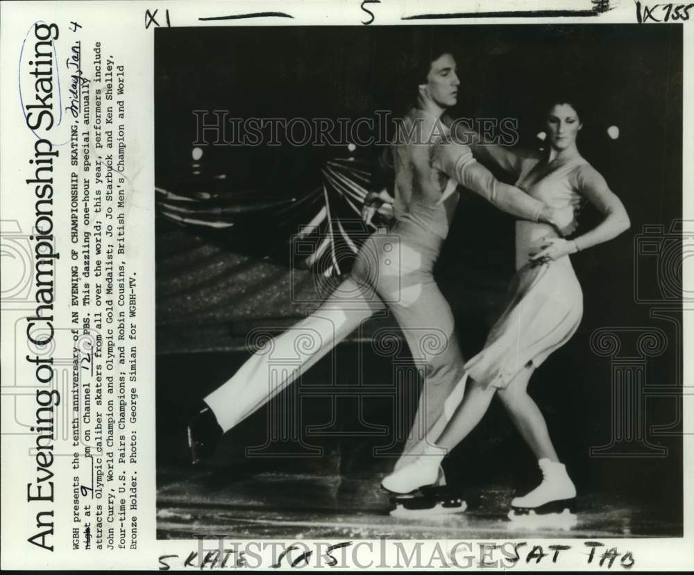 1979 Press Photo Skating champs featured in &quot;An Evening of Champion Skating&quot;- Historic Images