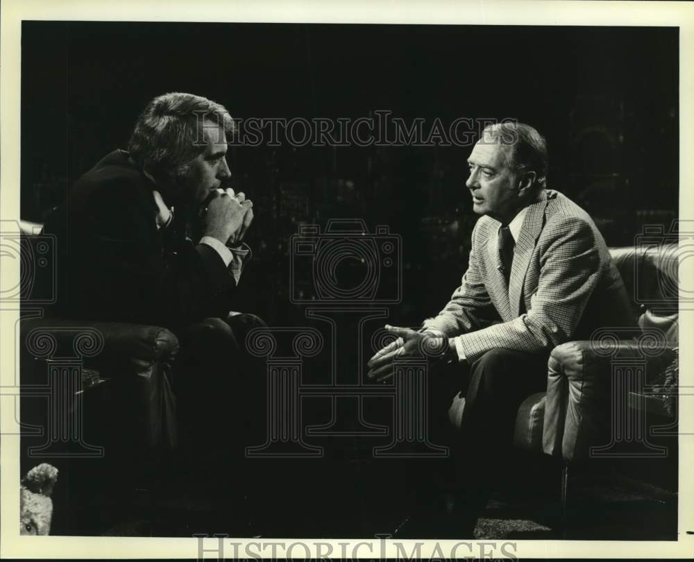 1979 Howard K. Smith with Tom Snyder in &quot;Tomorrow&quot; - Historic Images