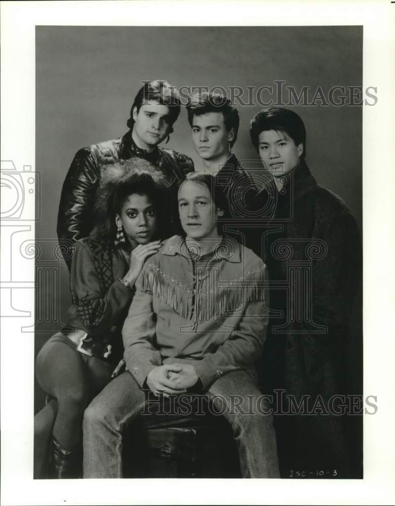 1991 Press Photo &quot;21 Jump Street&quot; cast of actors in the Fox Broadcasting series- Historic Images