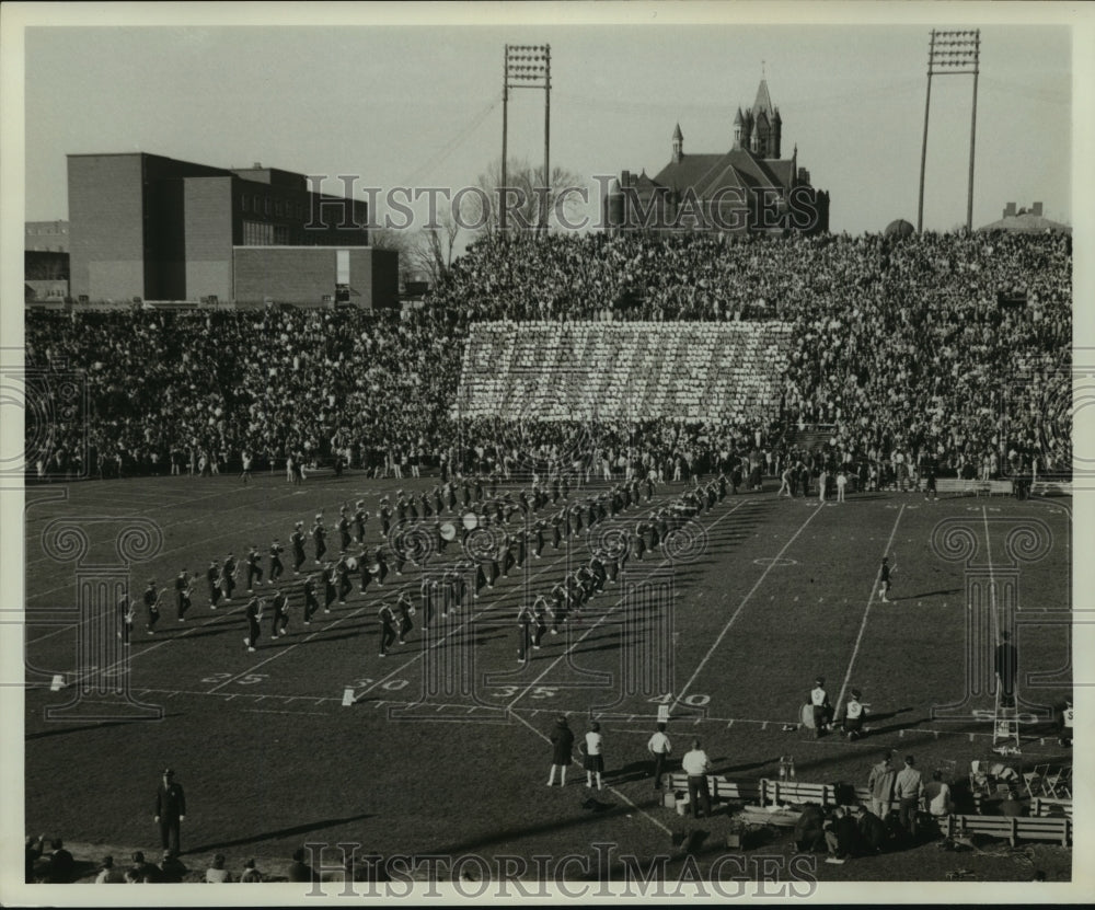 1964 Sugar Bowl- Syracuse band on the field. - Historic Images