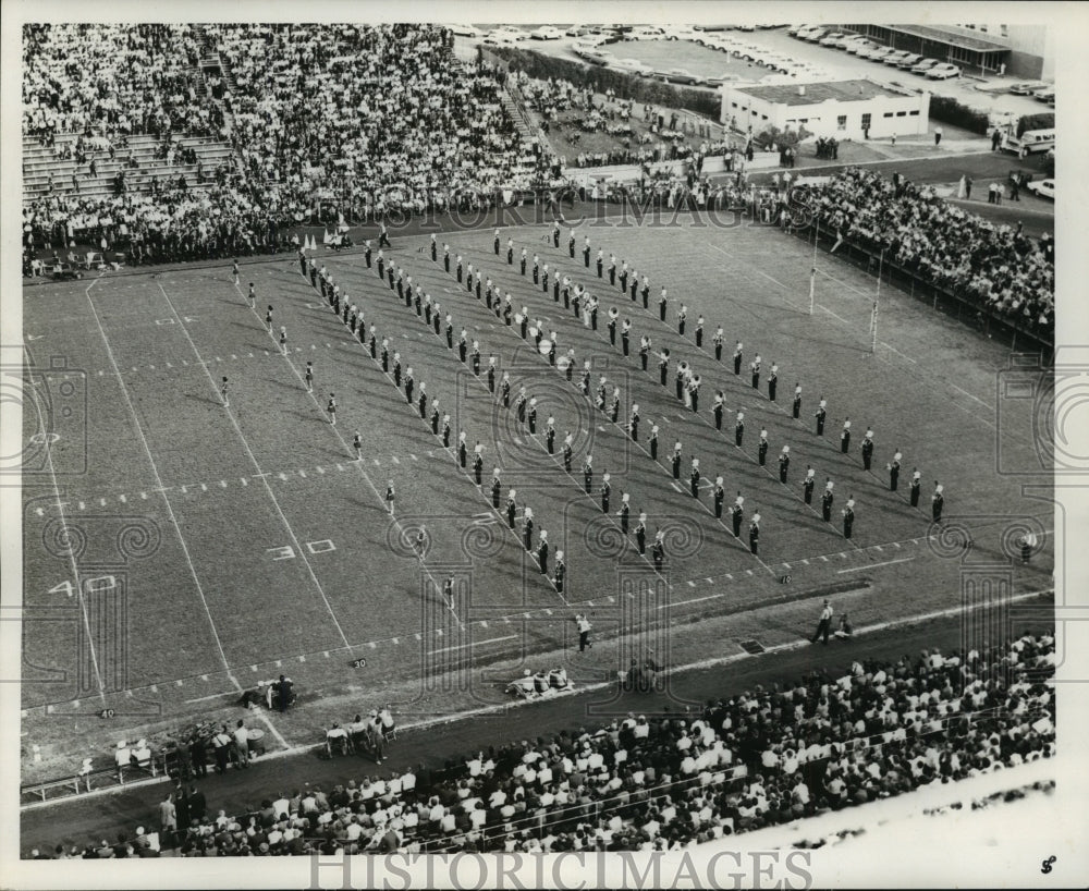1962 Sugar Bowl-University of Arkansas Band at halftime.-Historic Images