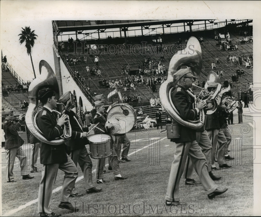 1962 Sugar Bowl- American Legion Band performs at Sugar Bowl. - Historic Images