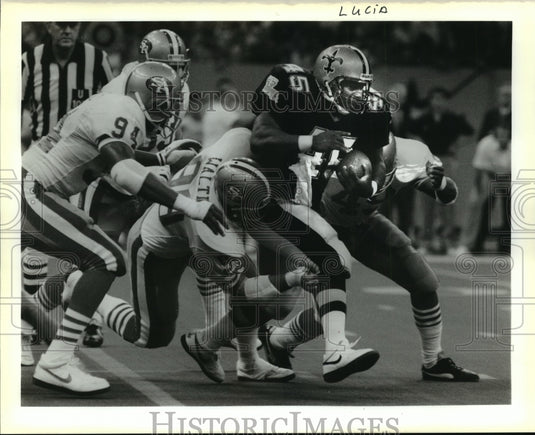 1988 Press Photo New Orleans Saints- Saints vs San Francisco - nos00330- Historic Images