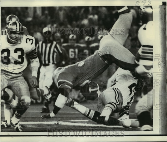 1970 Press Photo New Orleans Saints - Football Action in Play - nos00414 - Historic Images