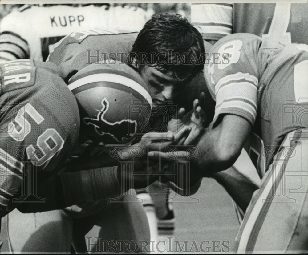 1973 New Orleans Saints - Playing Detroit Lions - Historic Images